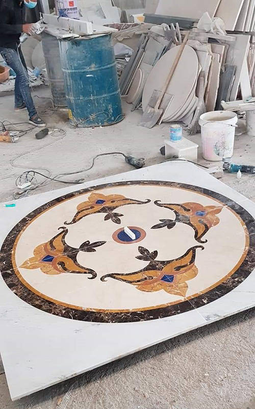 MARBLE WATER JET PATTERN TILE PRESSING PRESSER(图2)