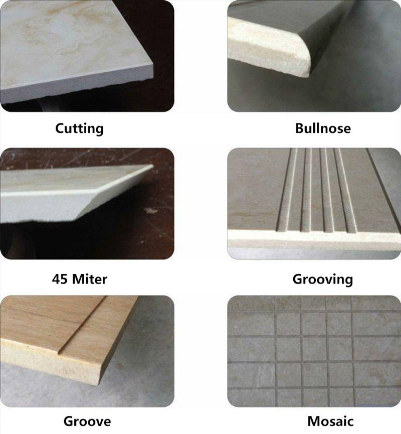 How to cut and process triangular tiles