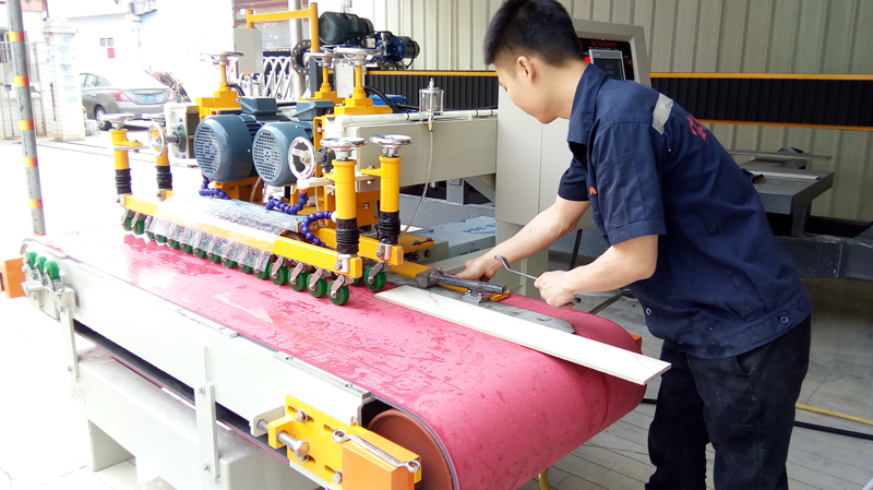 CNC three blades automatic ceramic tiles cutting machine