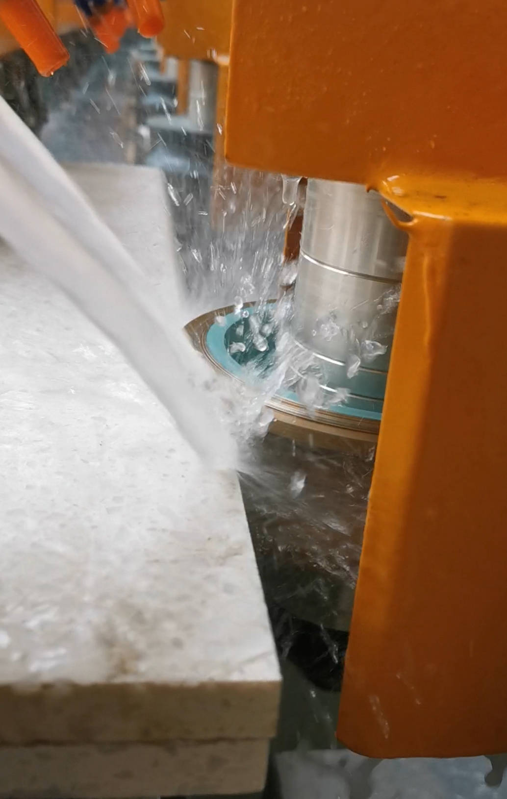 Six-heads Stone  straight line polishing machine consists of shaping and polishing.(图3)