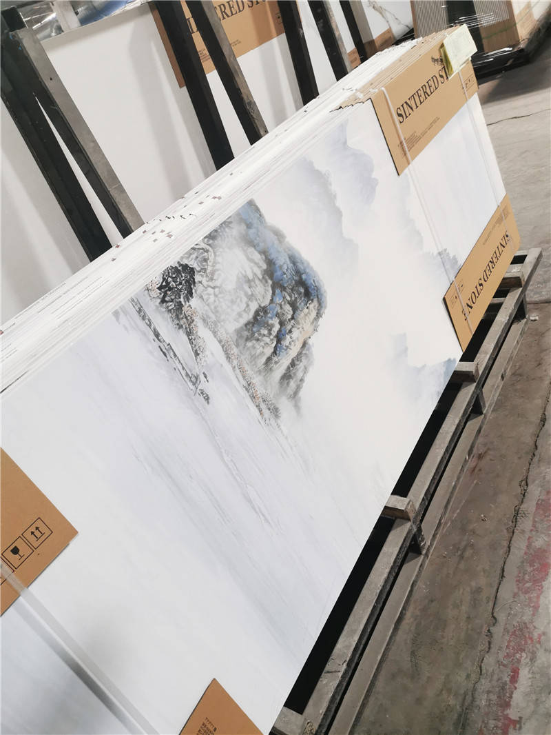 Visit the ceramic plate home factory , Understand the ceramic slabs plate processing