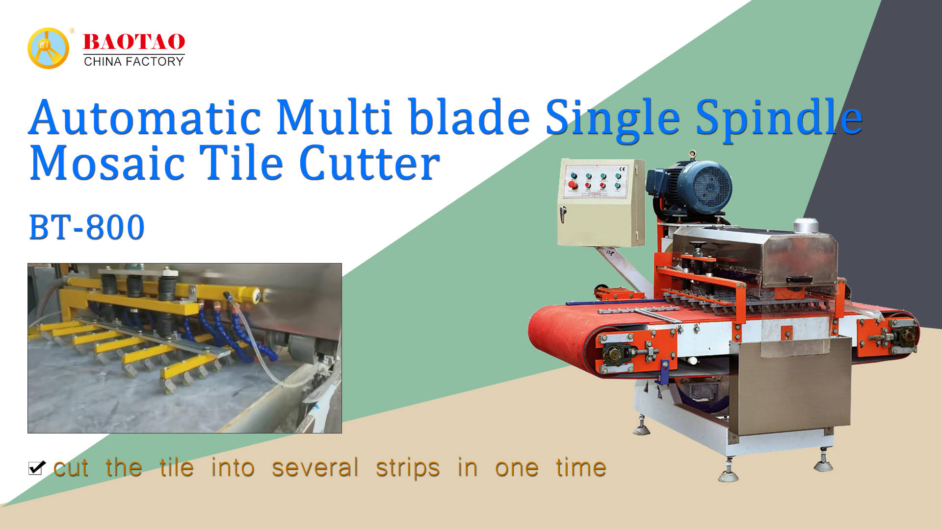 Baotao 800 Single Spindle Stone cutting machine