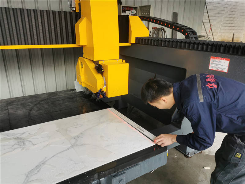 marble stone infrared bridge saw