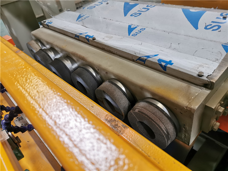 stone straight and bevel edge polishing machine 
