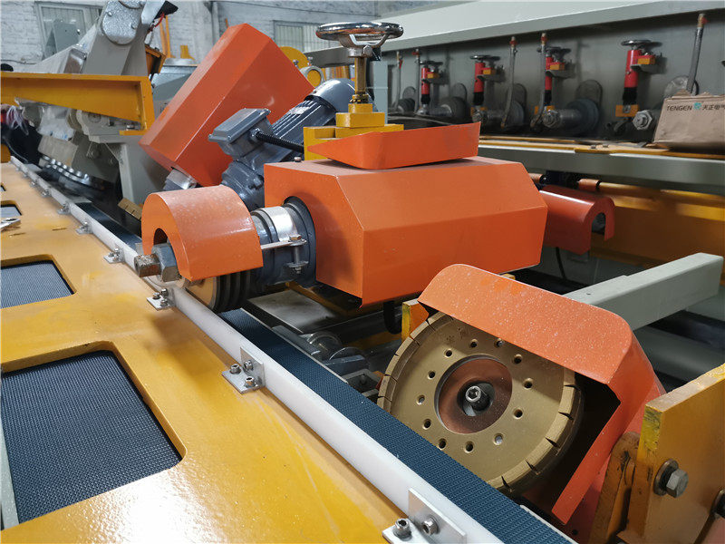 stone straight and bevel edge polishing machine 