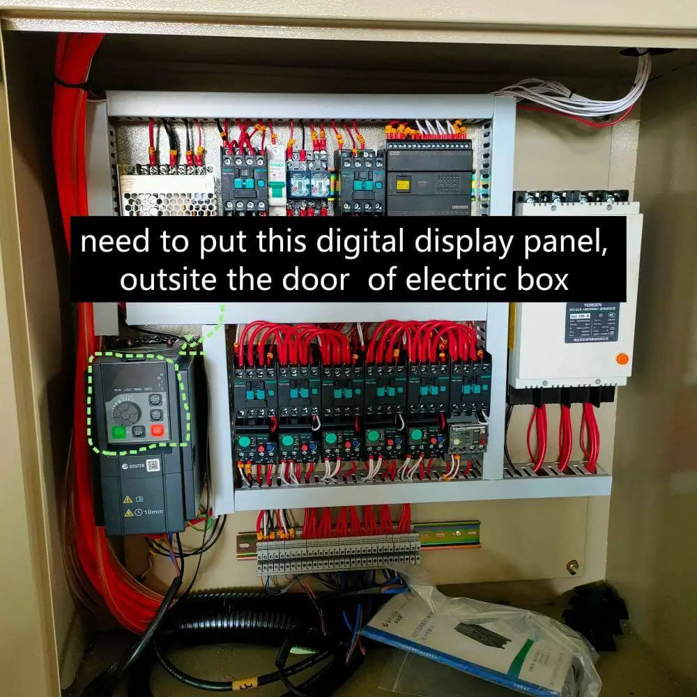 how to put outside the small digital display panel of convertor? (图2) 变频器小面板放到电柜外面 (3).webp